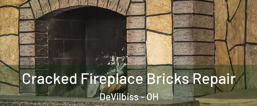Cracked Fireplace Bricks Repair DeVilbiss - OH