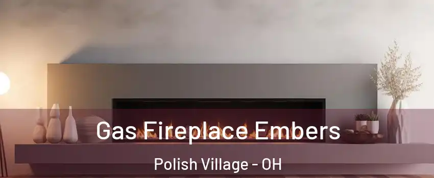 Gas Fireplace Embers Polish Village - OH