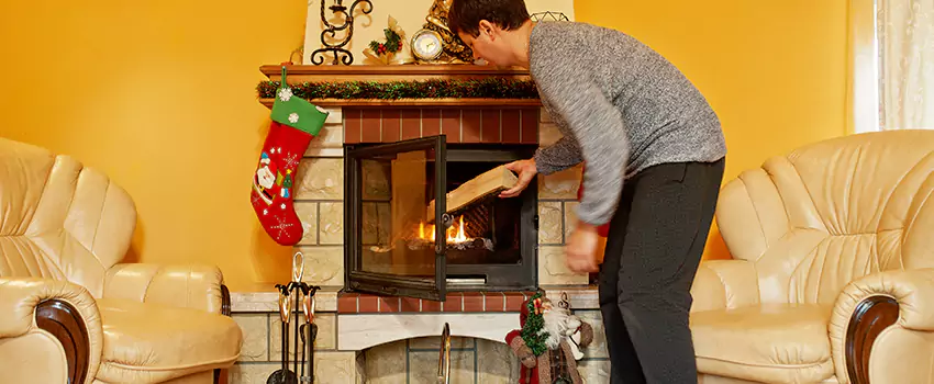Rusted Metal Fireplace Restoration in OWENI, Ohio