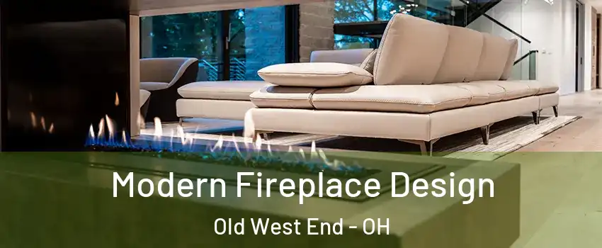 Modern Fireplace Design Old West End - OH